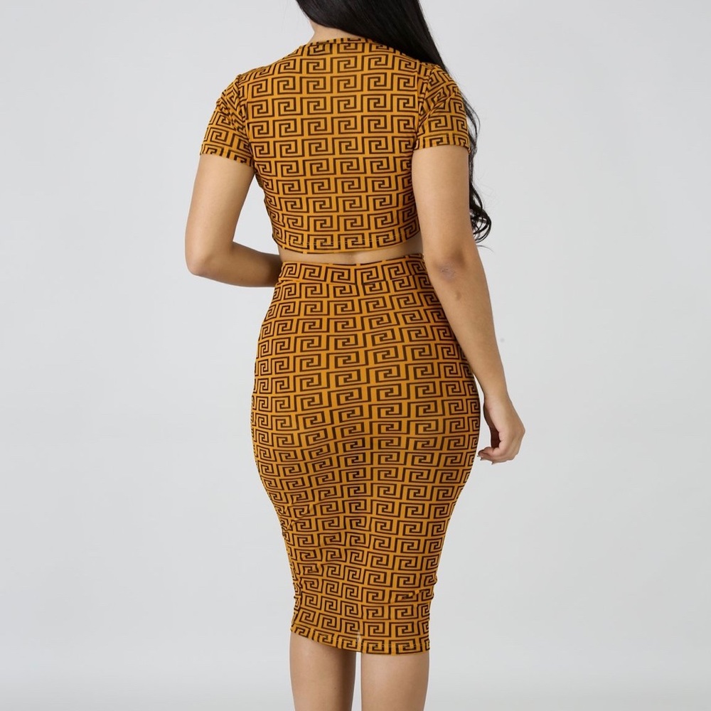 Good time USA | Sheer Maze 2 Piece Midi Set - Picture 3 of 8